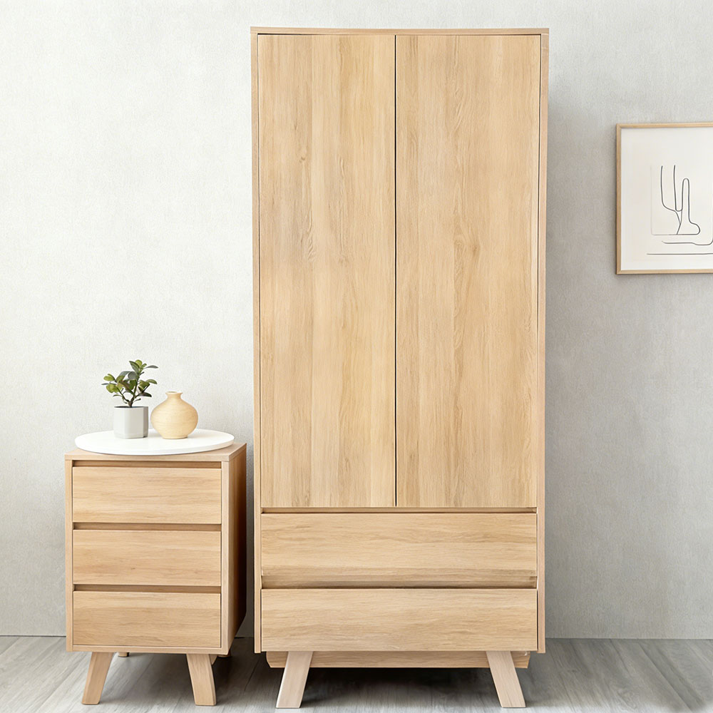 Solid wood wardrobe