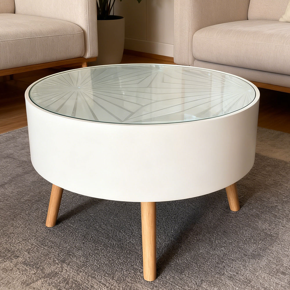 European-style table and cabinet